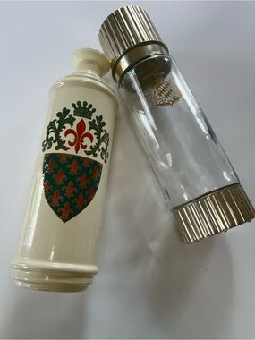 Vintage Liquor Bottles Set of 2